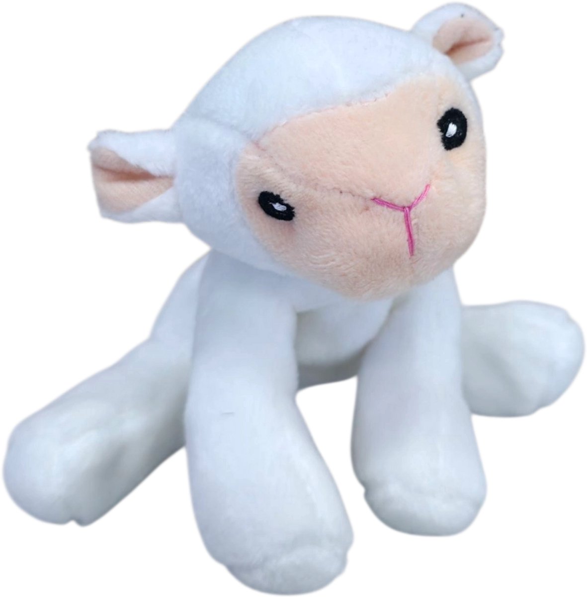 Unitoys - Mini Animals - Lammetje - Wit - 12cm