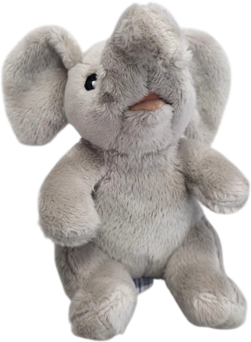 Unitoys - Mini Animals – zittende Olifant - Grijs - 12cm