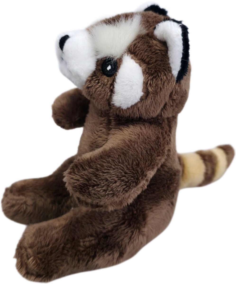 Unitoys - Mini Animals – zittende Wasbeer - Donkerbruin - 12cm