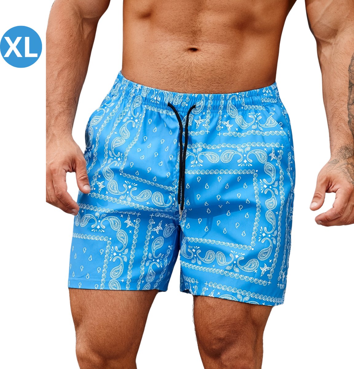 Bovista Zwembroek Heren - Zwem Broek Mannen - Badkleding - Zwemmen - Jongens - Swimming Shorts - Zomerbroek - Met Zakken - Koningsblauw - Maat XL