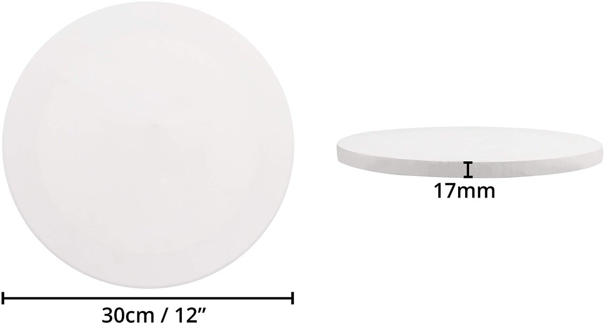 Unyqoos ® Creatieve Set van 2 Ronde Canvaspanelen voor Kunstzinnige Uitspattingen