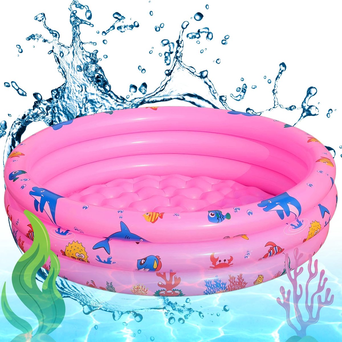 Unyqoos® Kinderbadje - Opblaasbaar Zwembad voor Babys en Peuters Ideaal voor Zomerplezier