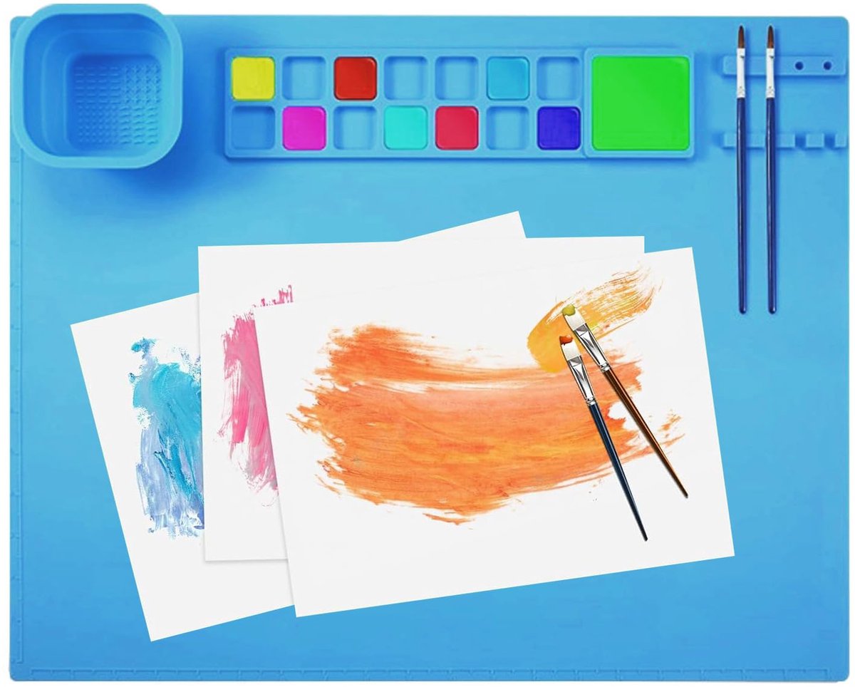 Unyqoos® Siliconen knutselmat met anti-aanbaklaag voor creatieve projecten en schilderen