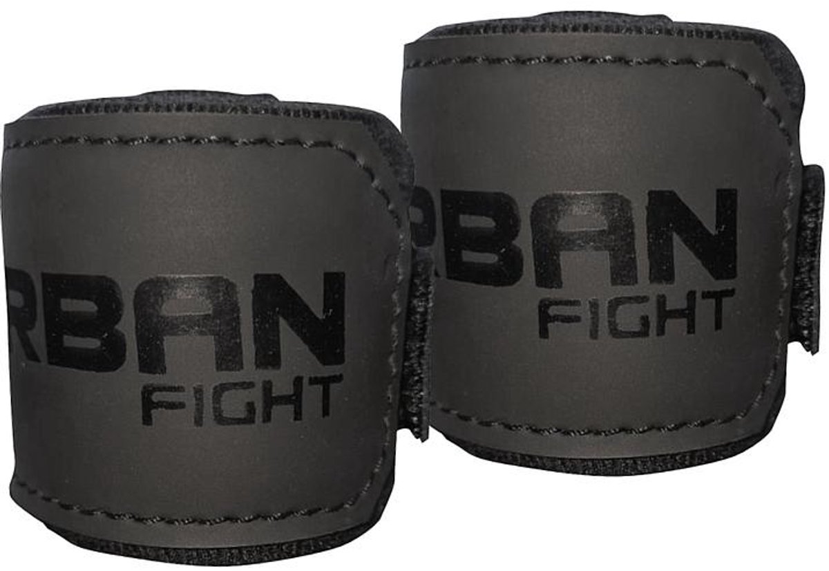 Urban Fight bokshandschoenen hand wraps zwart 2.5m sport accessoire.