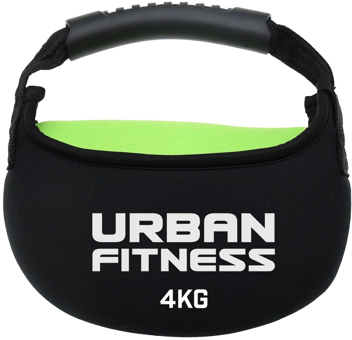 Urban Fitness kettlebell - fitness gewicht 4kg - stof bekleed.