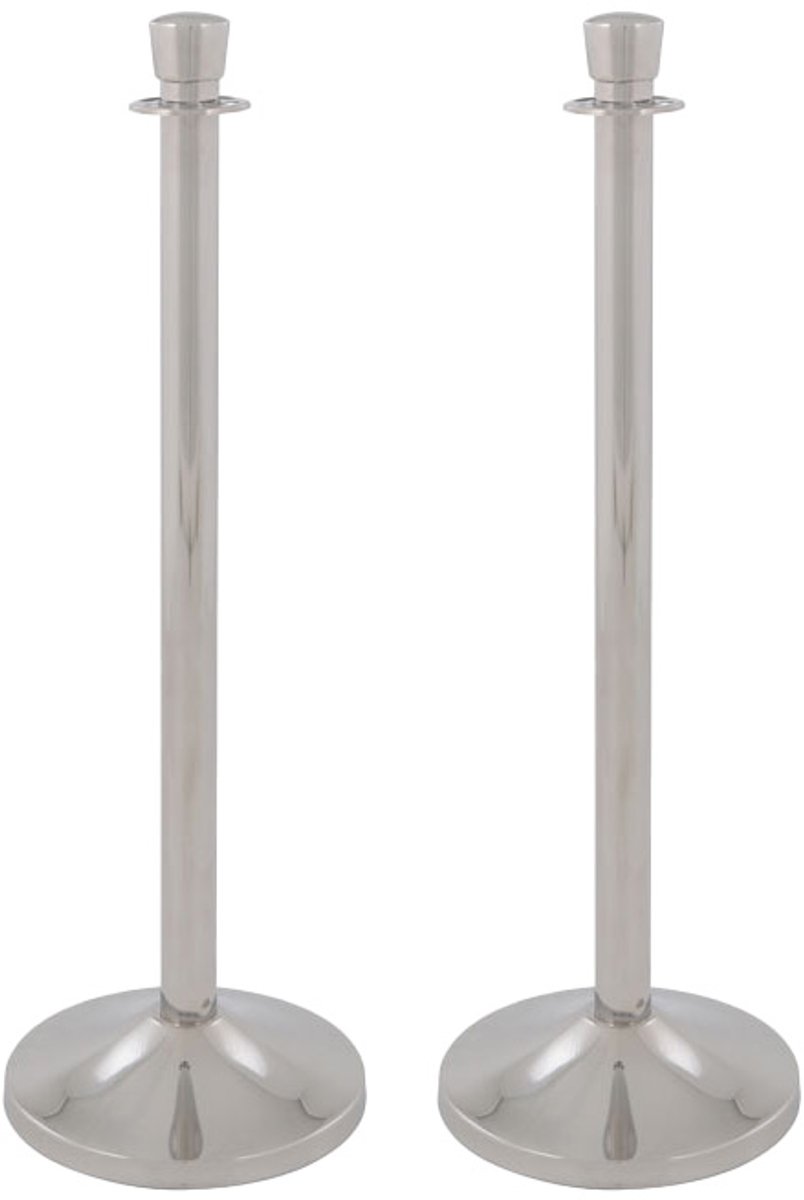 V-Part - Afzetpalen - Set van 2 stuks - Chroom - RVS