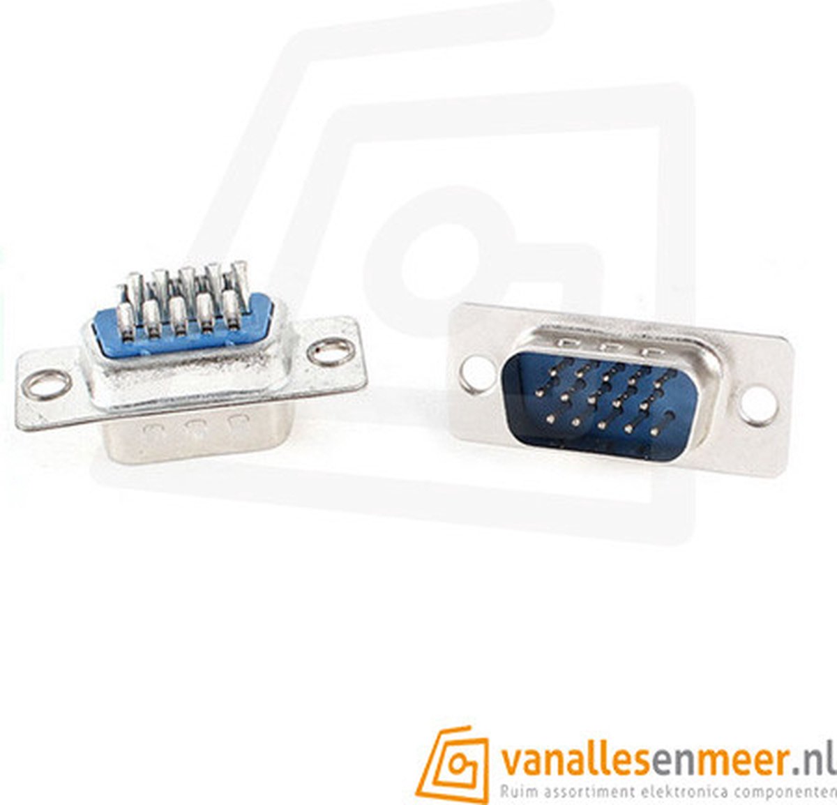 DB15 VGA connector Male connector 3-rijen