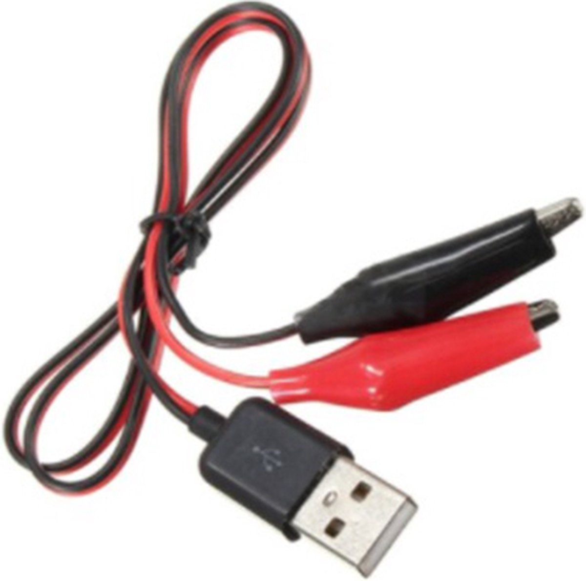 USB kabel met krokodilklemmen