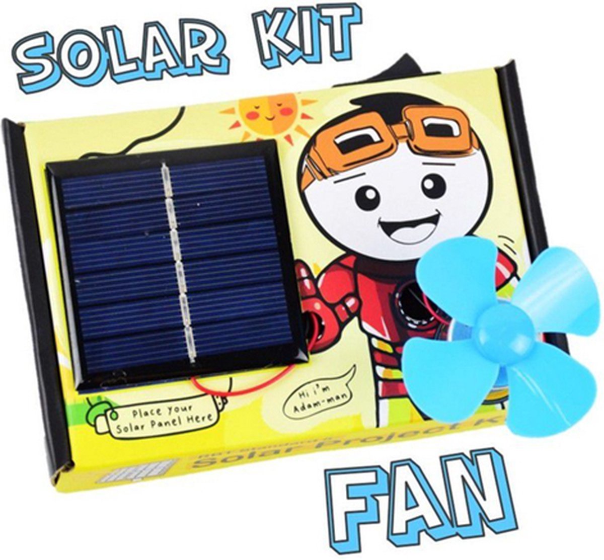 Zonne Energie ventilator bouwdoos DIY Kit