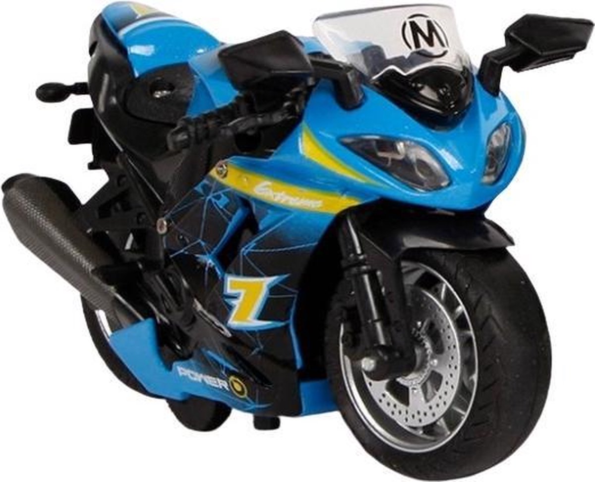 Van Manen Motor 12 Cm Led Die-cast Blauw/geel