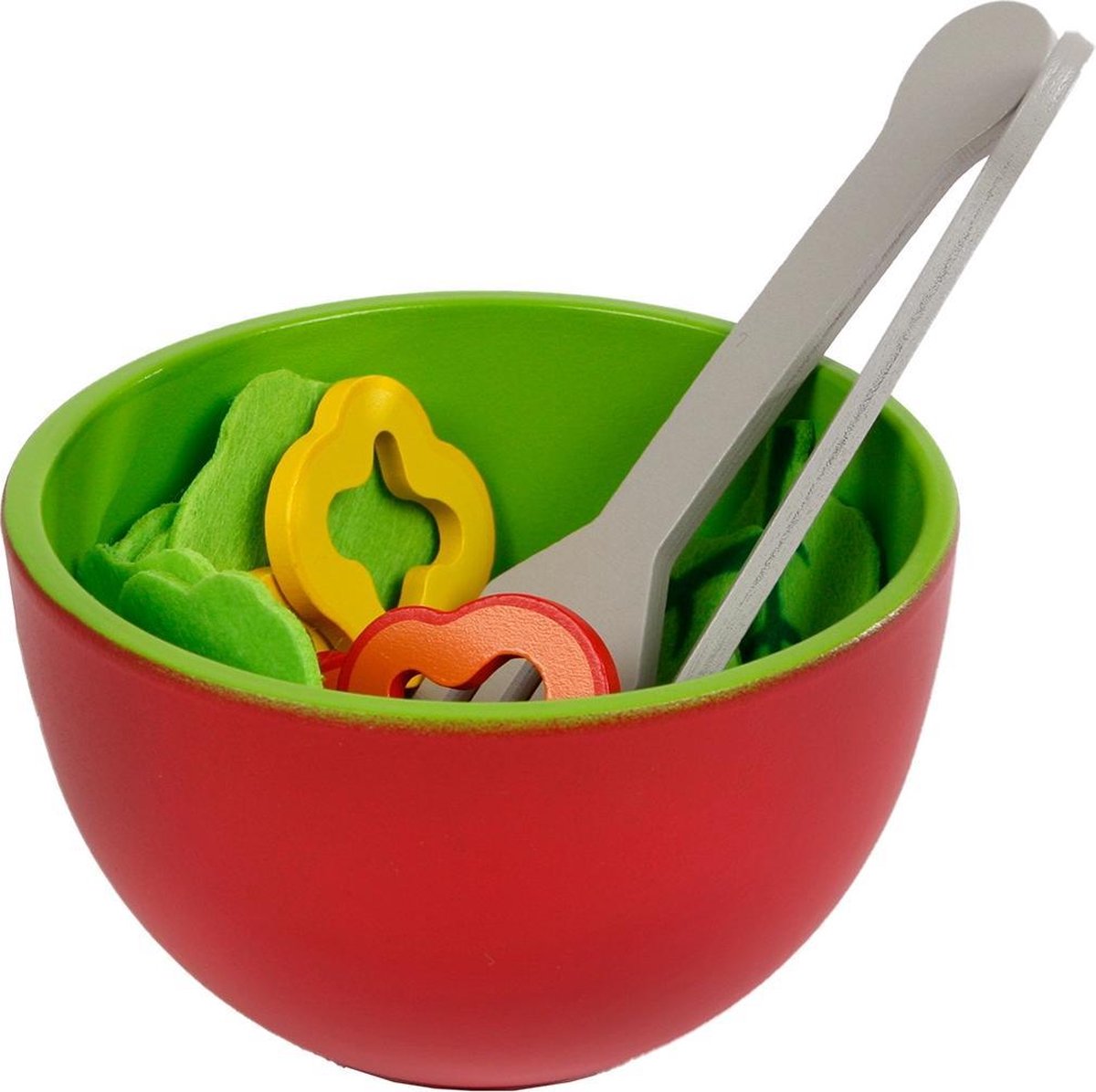 Van Manen Salade Junior Hout Rood/groen/geel/paars 28-delig