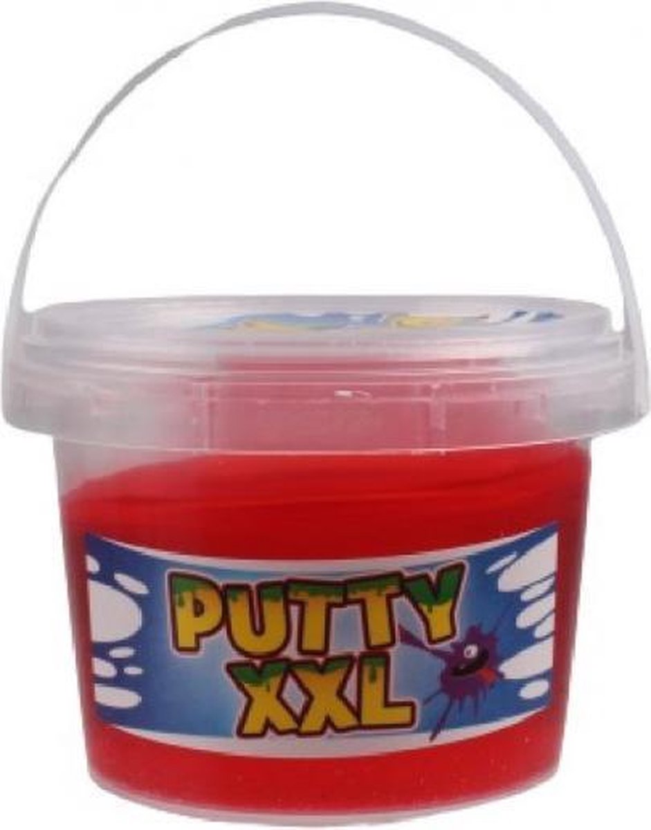 slijmemmer Putty XXL glitter junior 350 gram rood