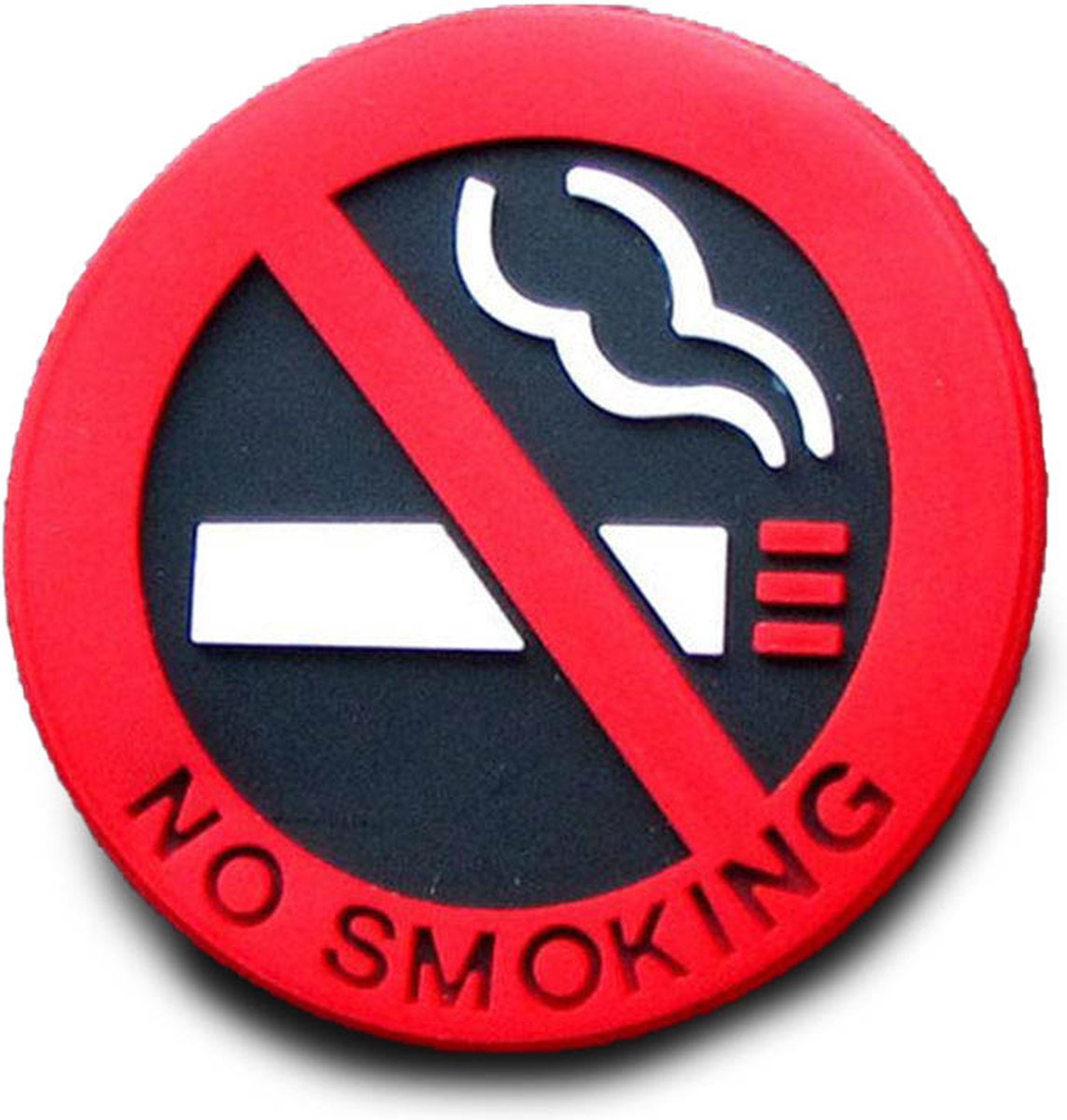 VCTparts No Smoking / Niet Roken in Auto Sticker 5cm Rood Verboden Sigaret Bord