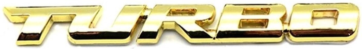 VCTparts® 3D Turbo Sticker Logo Embleem - Goud