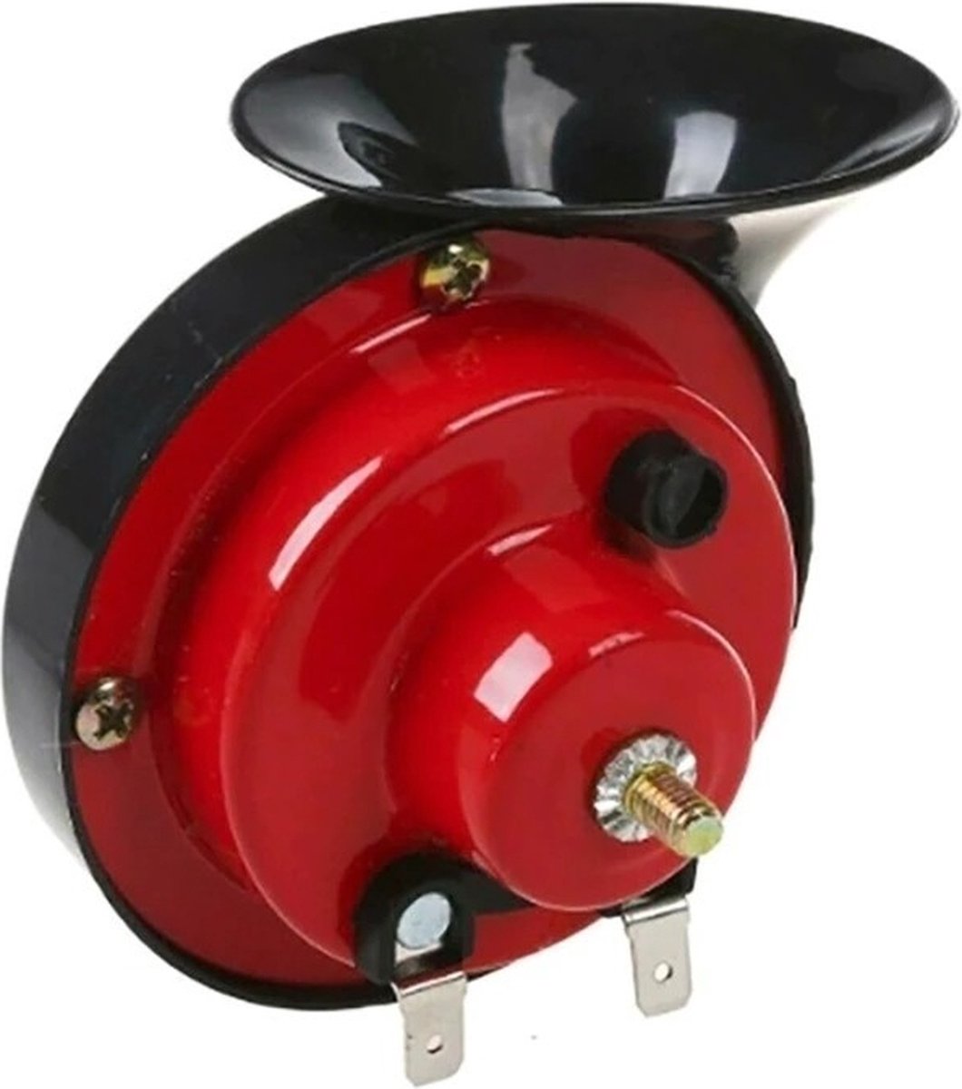 VCTparts® Luchthoorn Toeter - Super luide Claxon 12V Rood