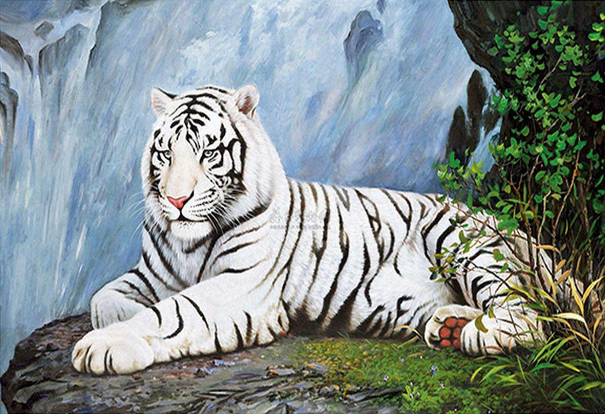 DIAMOND PAINTING volwassenen - VDT 006 - vierkante steentjes - full -  groot formaat - nieuwe tekeningen - 55 op 45 cm (canvas) - 50 op 40 (foto)