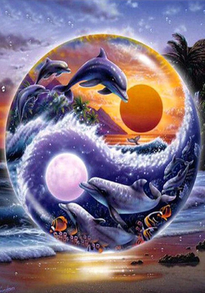 DIAMOND PAINTING volwassenen - VDT004 - vierkante steentjes - full -  groot formaat - nieuwe tekeningen - 45 op 55 cm (canvas) - 40 op 50 (foto)