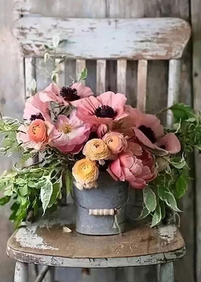 DIAMOND PAINTING volwassenen - VDT036 - vierkante steentjes - full -  groot formaat - nieuwe tekeningen - 45 op 55 cm (canvas) - 40 op 50 (foto)