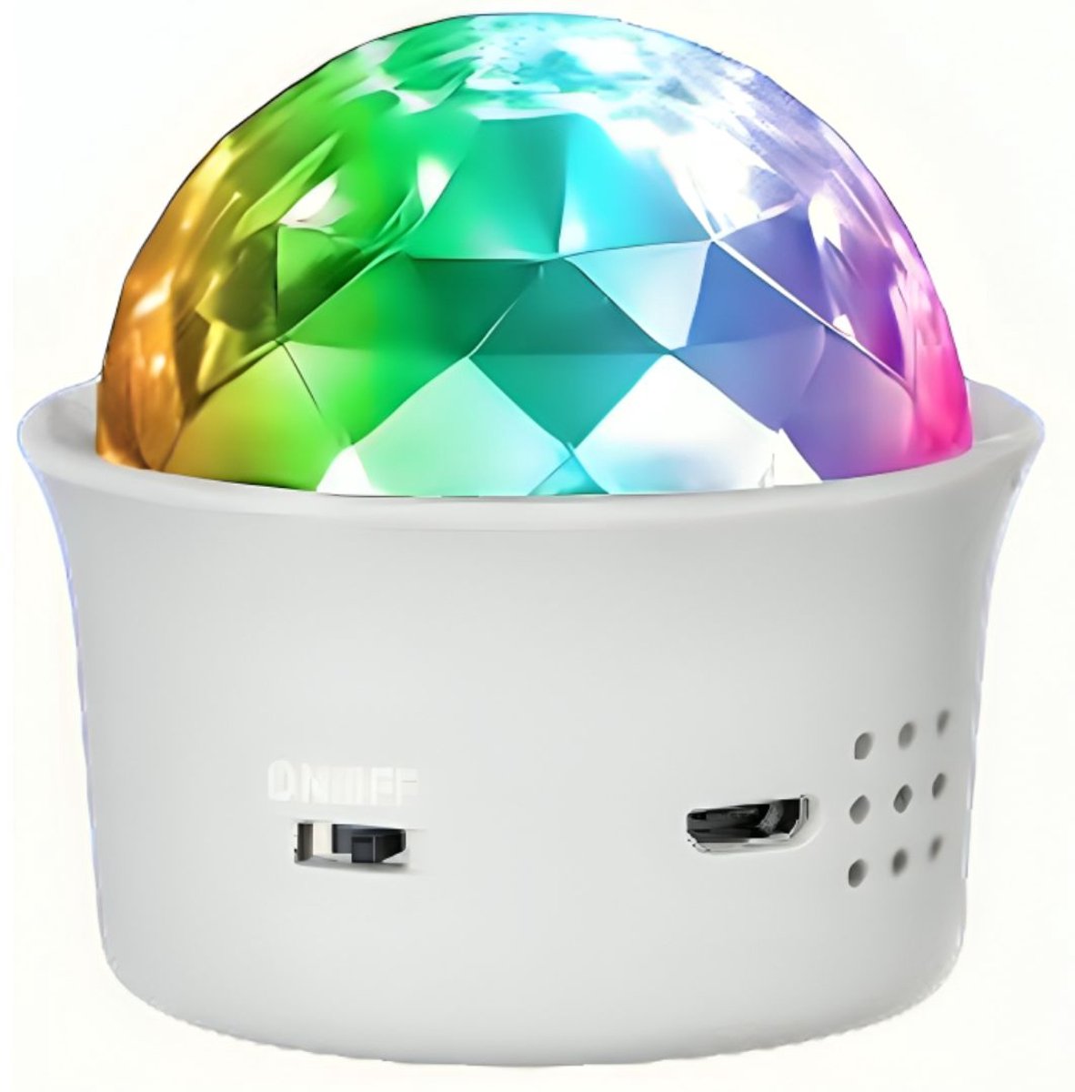 VELTRR® Discolamp Kinderen - Discobal - Feestverlichting met Afstandsbediening - Wit