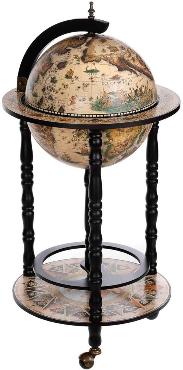 VELTRR® Globebar - Wereldbol Bar - Whiskey Set - Bijzettafel - Authentiek