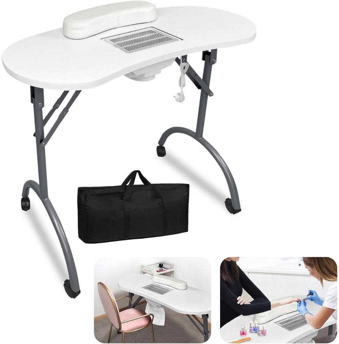 VELTRR® Nageltafel - Manicuretafel - Pedicure Bureau