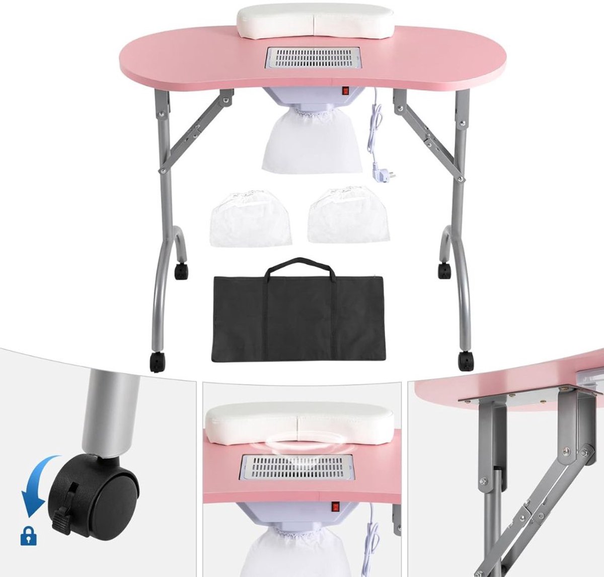 VELTRR® Nageltafel - Manicuretafel - Pedicure Bureau