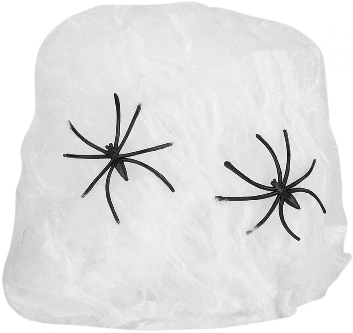 2 Stuks Halloween Spinnenweb met Spinnen - Uitrekbaar