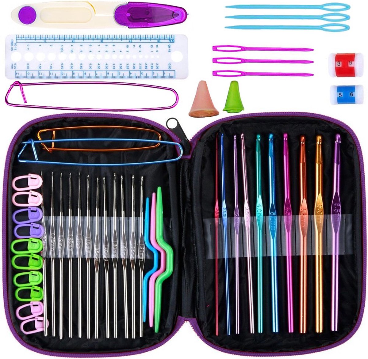 Haakset - 50-delig - in Etui