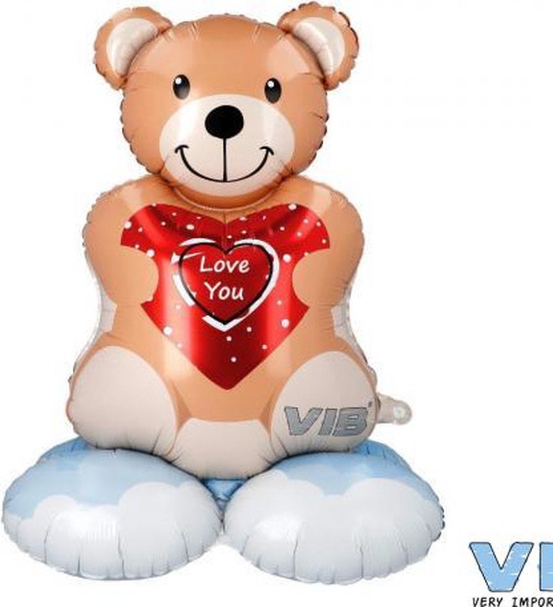 VIB-Folie Ballon Beer 89 cm Love You -Bruin