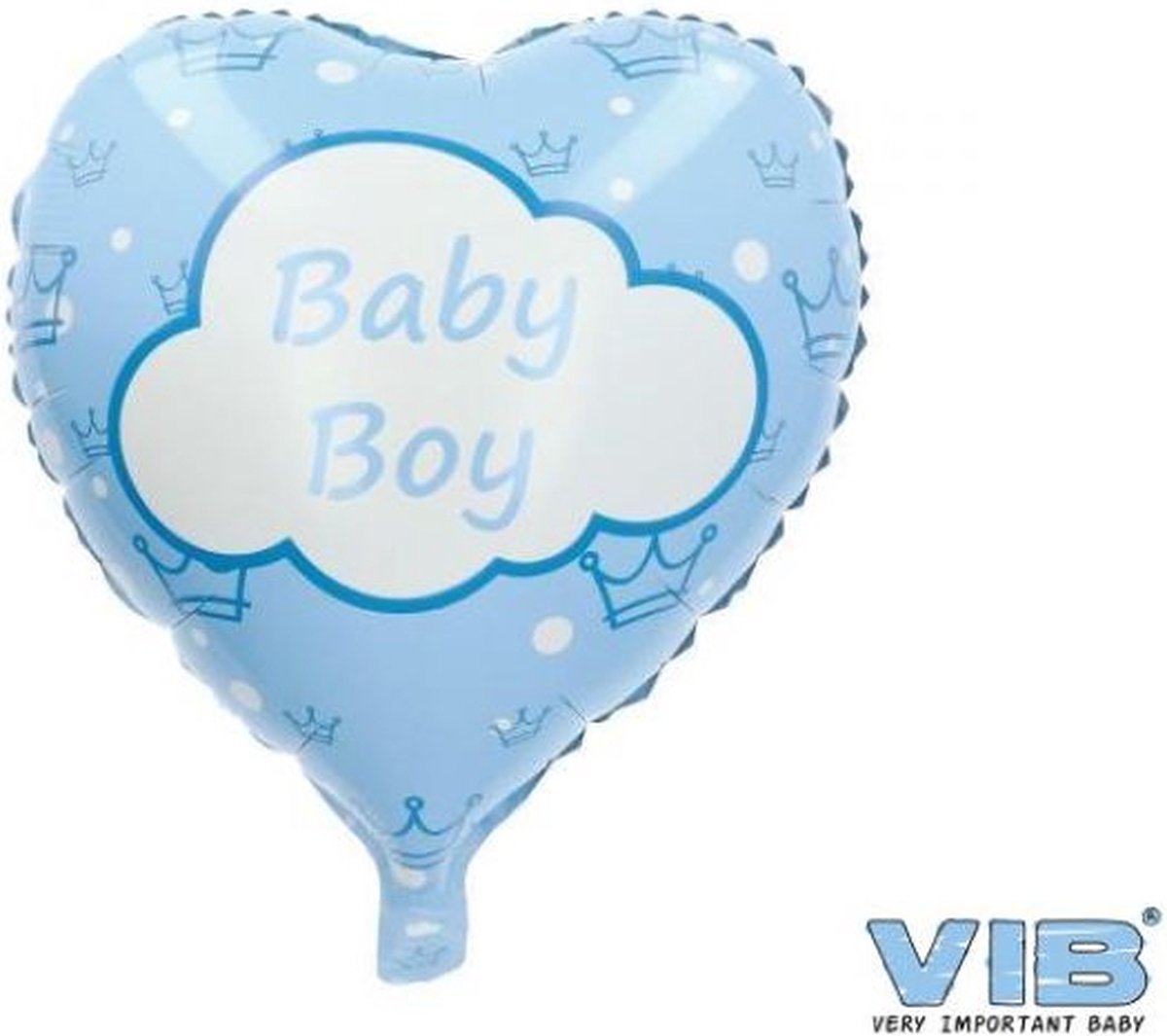 VIB-Folie Ballon Hart 45cm Baby Boy -Licht blauw