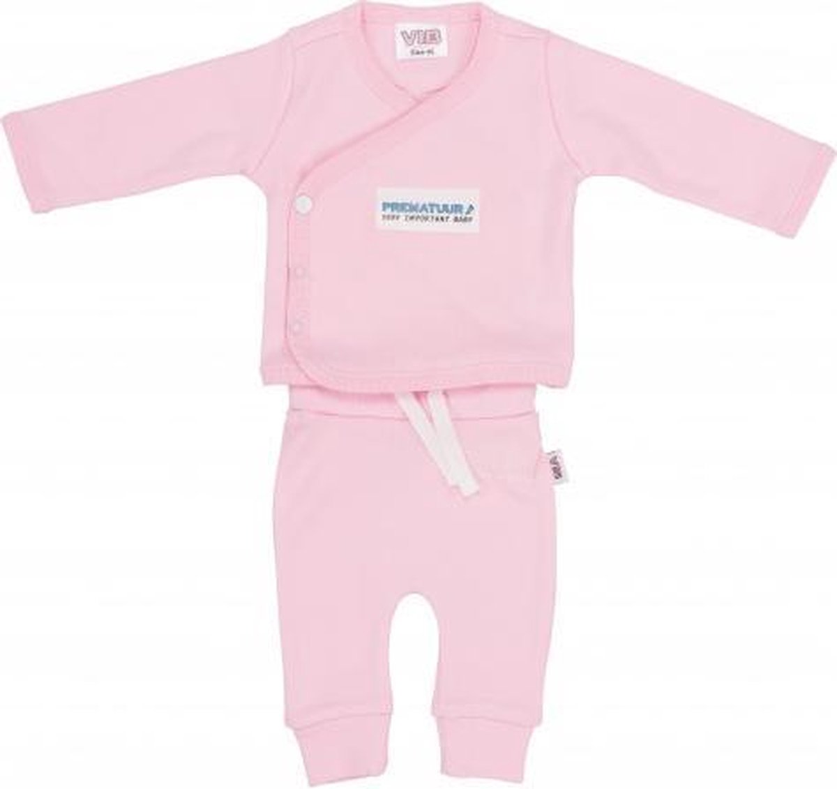 VIB® 2-Delige Set Roze - Prematuur - Maat 48