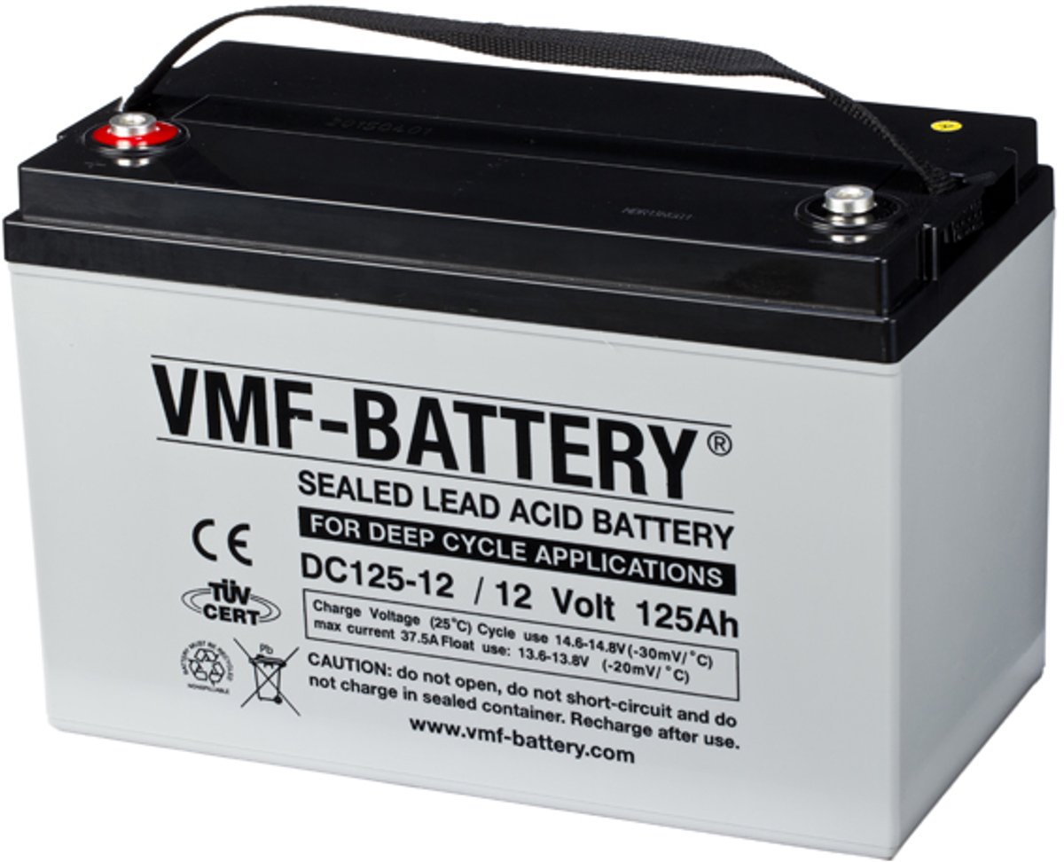   AGM Deep Cycle Lood Accu 12V - 125Ah