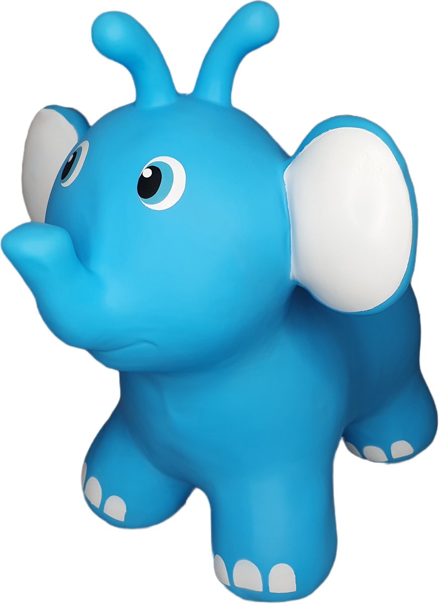 JUMPY Olifant Blauw - Hopper 100 kg belastbaar - Speelgoed   - Skippy Dieren -   - Kinderspeelgoed - Speelgoed 12 maanden - Inclusief Pomp - Tot 100 kg Gewicht - Skippy bal - Cadeau kind - voedselveilige materialen
