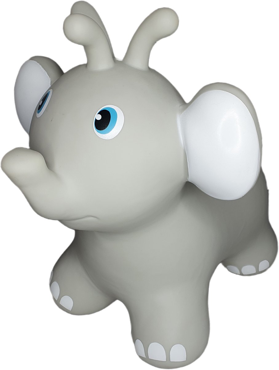 JUMPY Olifant Grijs - Hopper 100 kg belastbaar - Speelgoed   - Skippy Dieren -   - Kinderspeelgoed - Speelgoed 12 maanden - Inclusief Pomp - Tot 100 kg Gewicht - Skippy bal - Cadeau kind - voedselveilige materialen