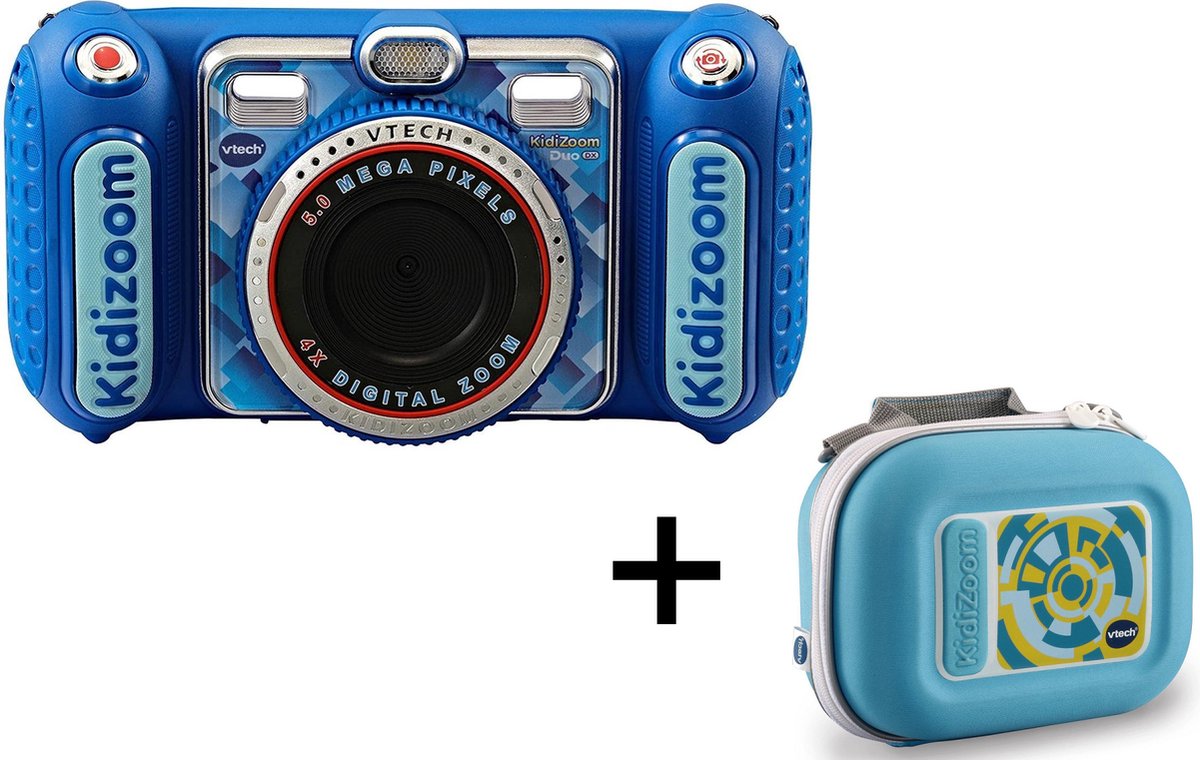   KidiZoom Duo DX Blauw - Kindercamera met Draagtas - Bundelpakket