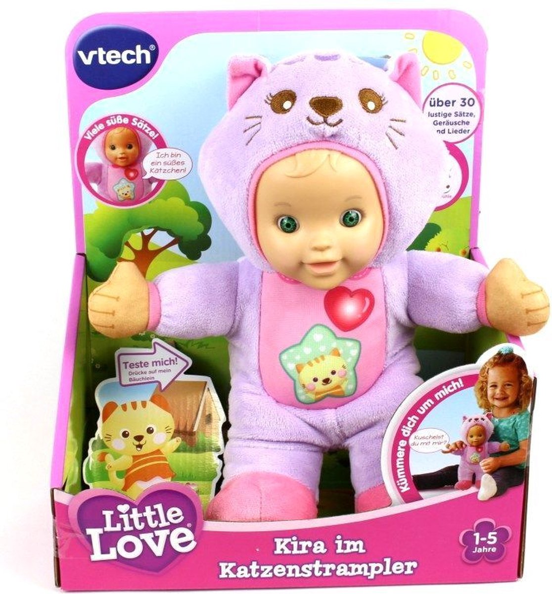 VTech Little Love Mijn Knuffelpop kira + Licht en Geluid