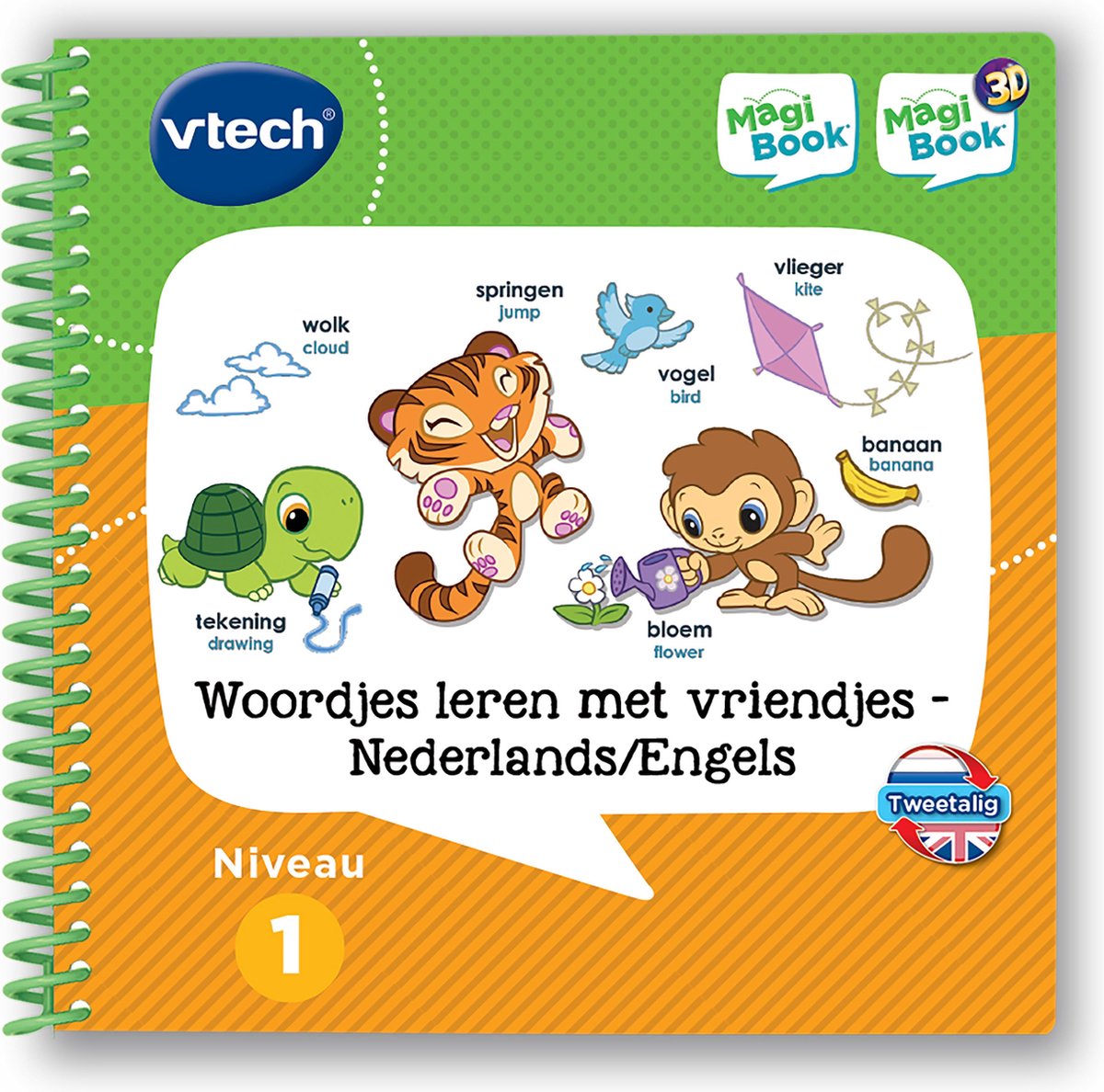   MagiBook Activiteitenboek - Woordjes Leren met Vriendjes - Niveau 1 - NL/EN