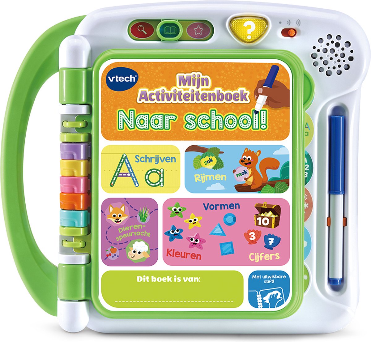 VTech Mijn Activiteitenboek – Naar School – Educatief en Interactief speelgoed – Maak Kennis met School – Met hints en tips – 3 tot 6 jaar