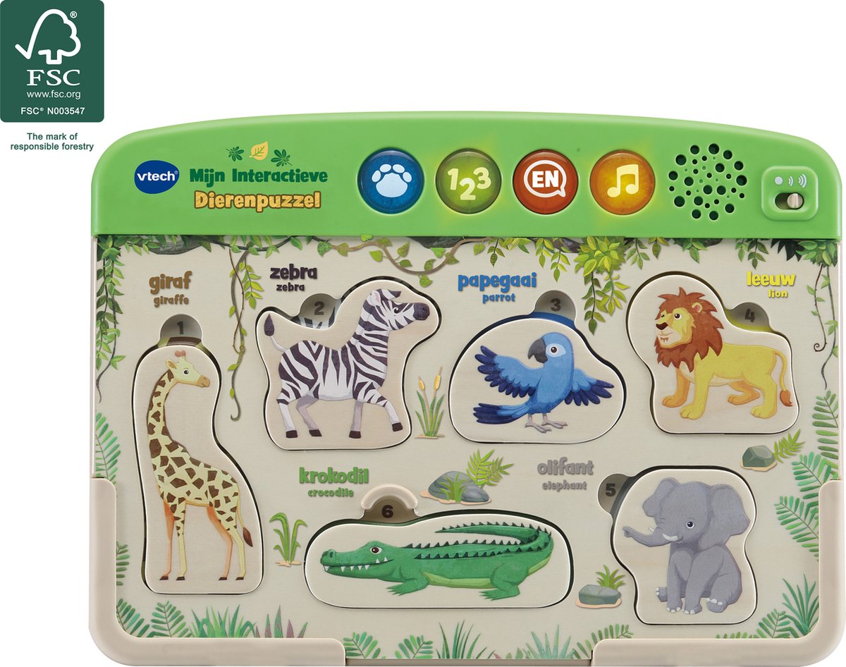 VTech Mijn Interactieve Dierenpuzzel