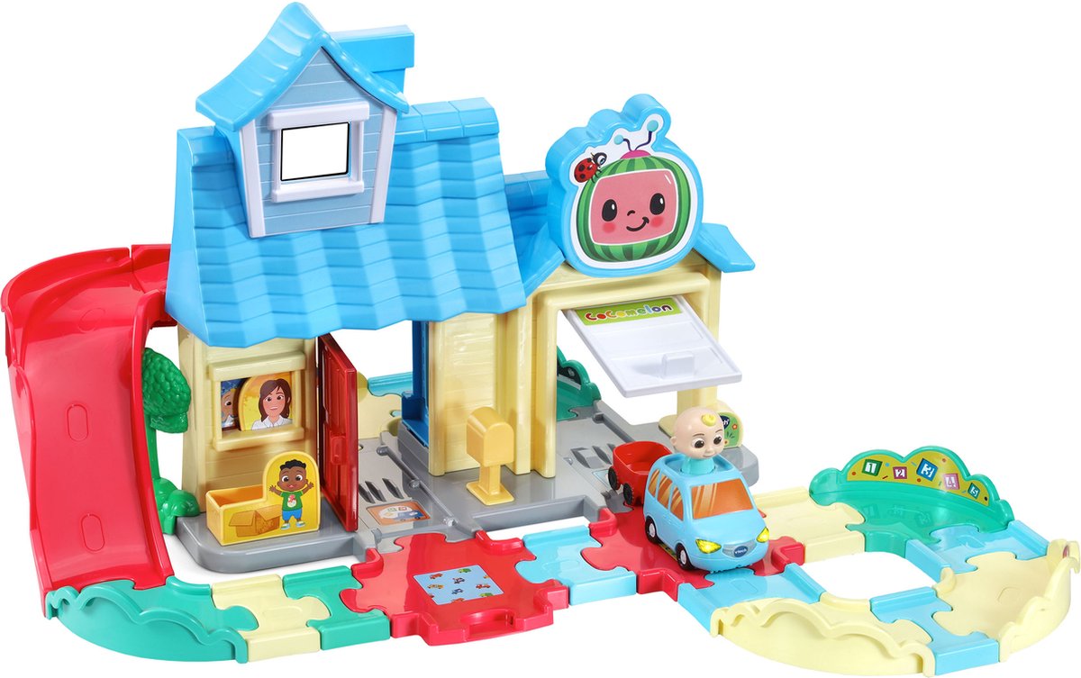 VTech Toet Toet Autos CoComelon Familiehuis Speelset - Inclusief JJs Speelgoed Auto - Educatief & Interactief Baby Speelgoed - Cadeau - 1,5 tot 5 Jaar