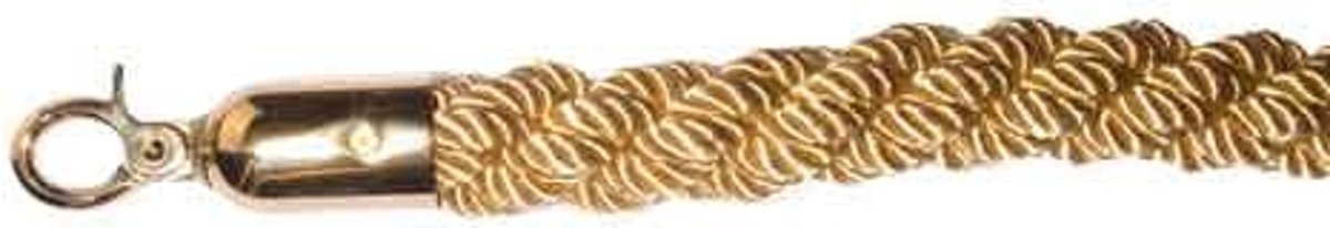 Afzetpaal luxe koord Messing - Goud