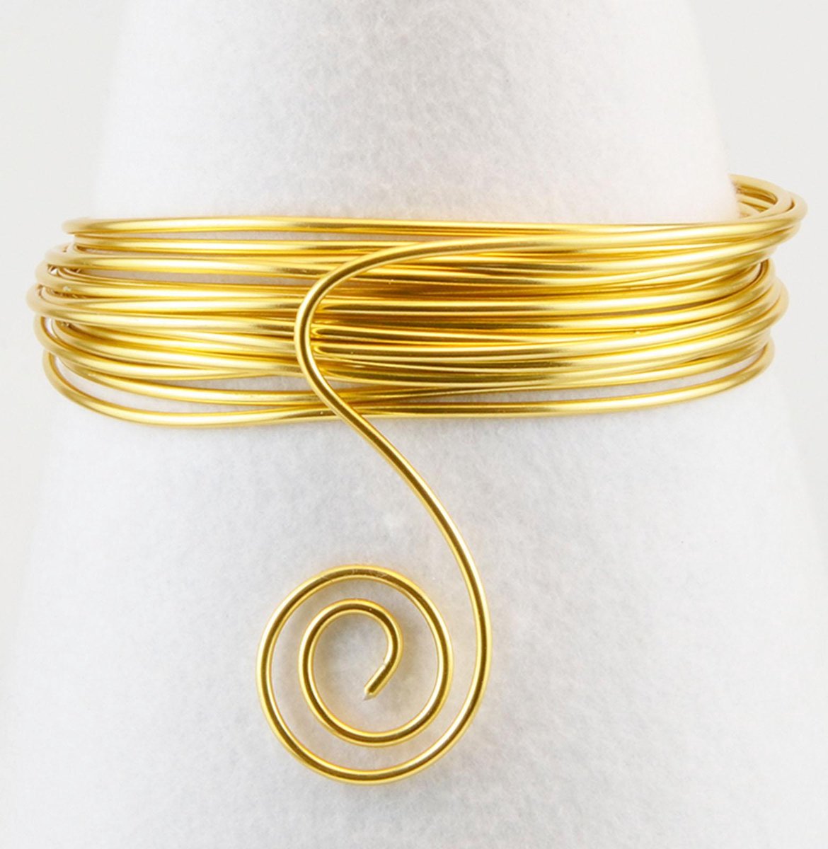 Vaessen Creative Aluminium Draad - 2mm - 50m - Licht goud