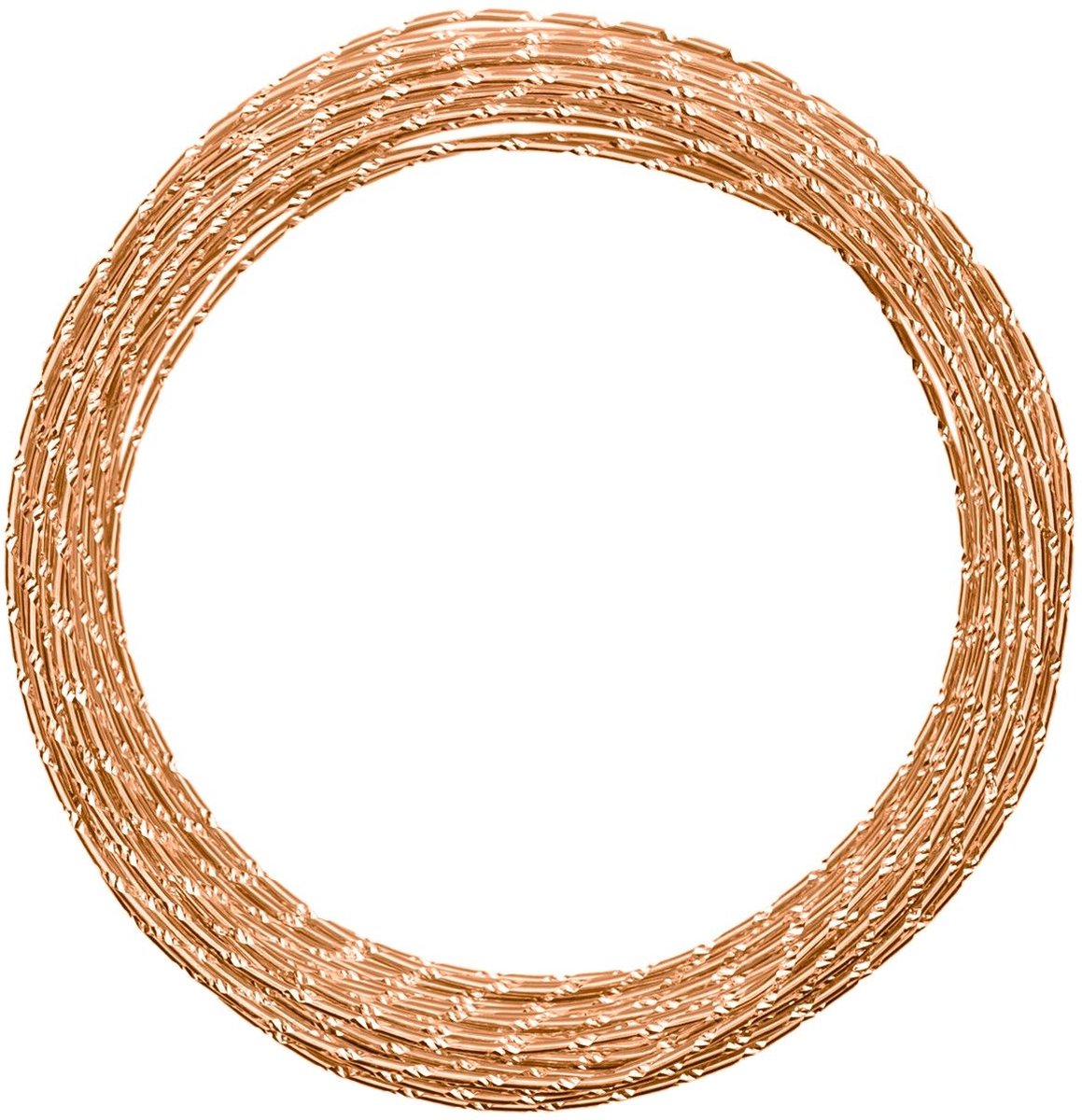 Vaessen Creative Aluminium Draad - Diamond cut - 2mm - 30m - Saffraan oranje