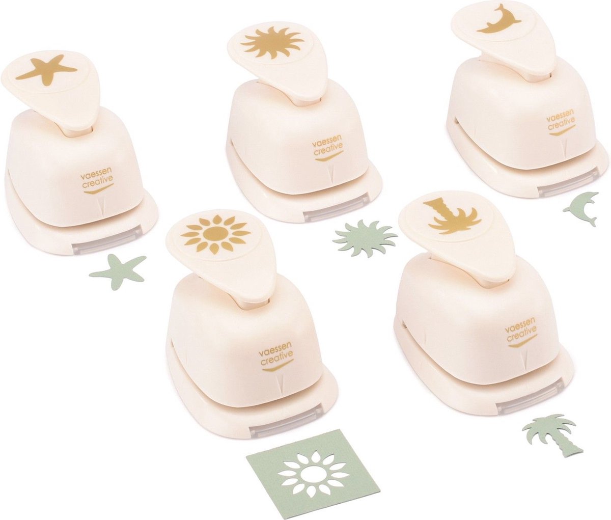 Vaessen Creative Figuurpons - Set Zomer