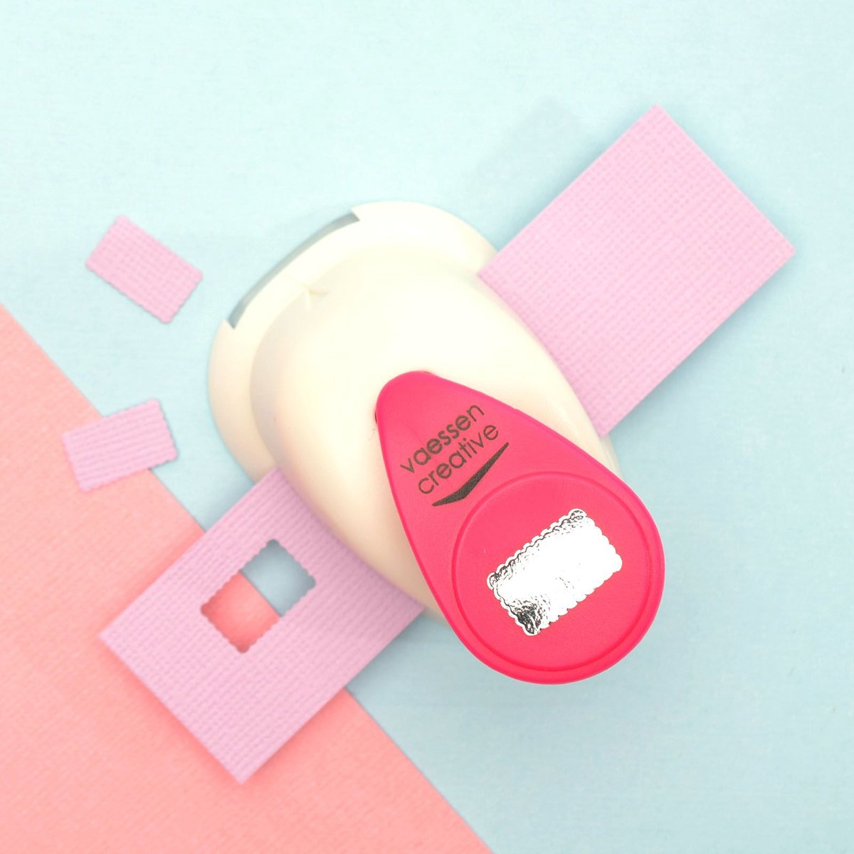 Vaessen Creative Figuurpons Small Rechthoek Schulp Ø1,5cm