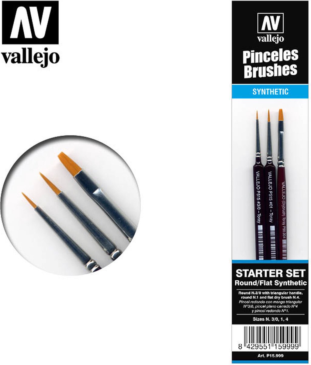 Brush Set (3pcs) - Vallejo - VAL-15999