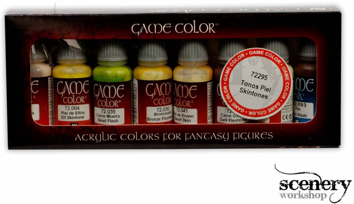 Game Color Skin Color set - 8 kleuren - 17ml - 72295