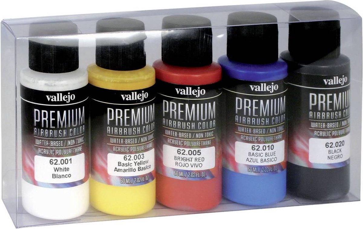   62101 Modelspoor mengkleur Wit, Geel, Rood, Blauw, Zwart 5 stuk(s)