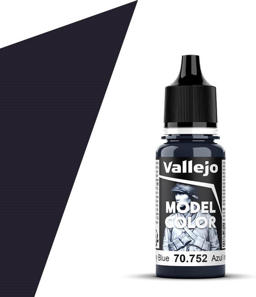 Vallejo Hobbyverf Acrylverf - 70752 Model Color - Infantry Blue - Acryl - Verf flesje - 18 ml