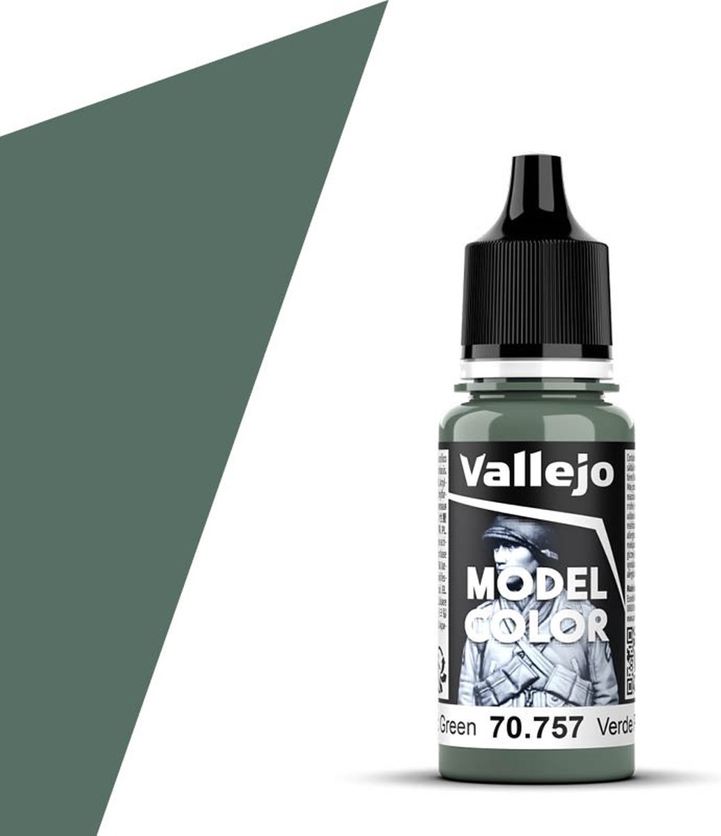 Vallejo Hobbyverf Acrylverf - 70757 Model Color - Pacific Green - Acryl - Verf flesje - 18 ml
